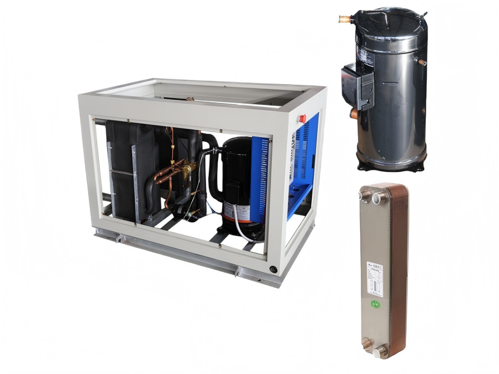 The geothermal air conditioning ventilator utilizes groundwater as a highly efficient and energy-saving heating and cooling dual-purpose geothermal source pump for geothermal air conditioning