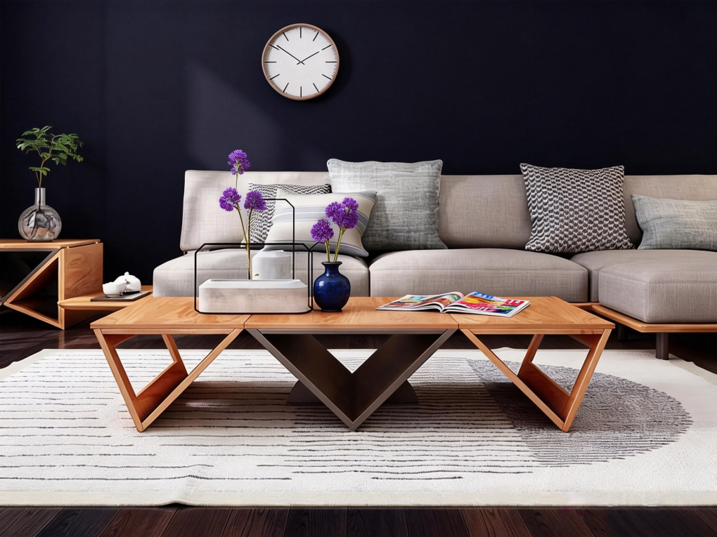 Customizable Convertible Wooden Folding Coffee Tea Table Space Saving Table