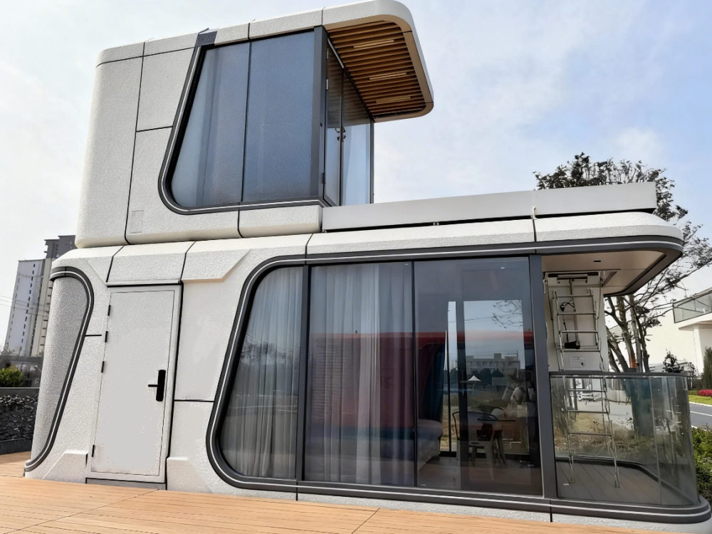 Double-Deck Space Capsule Mobile Space Capsule Movable Modular Space Capsule Homestay