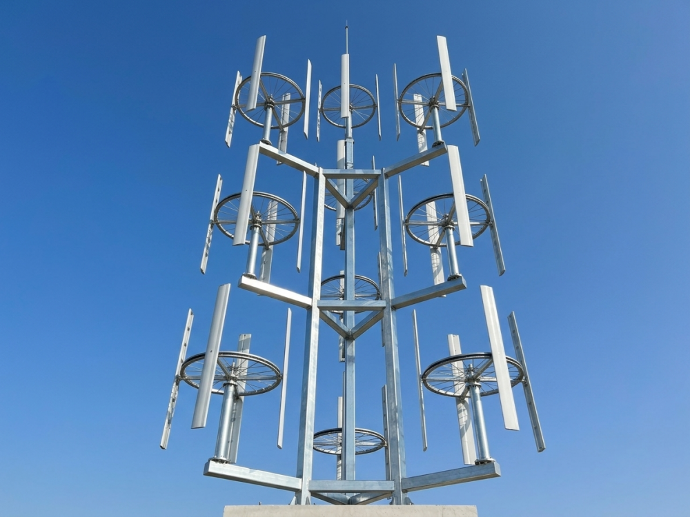 VH-100T Modular Vertical Axis Wind Turbine System Wind Tree(1kW–100kW)